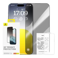 Baseus Diamond privacy edzett üvegfólia iPhone 15 Pro Max üvegfólia