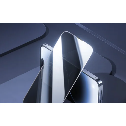 Baseus Diamond privacy edzett üvegfólia iPhone 15 Pro üvegfólia - 6
