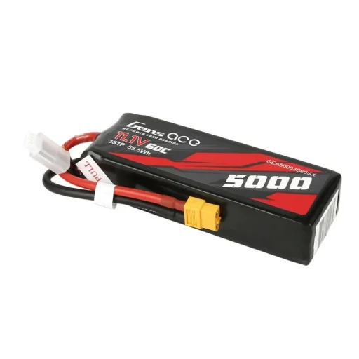 Gens Ace 5000mAh 11.1V 60C 3S1P Shorty XT60 akkumulátor - 4