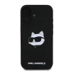  iPhone 16 Fekete Karl Lagerfeld Liquid Silicone Choupette Head MagSafe tok thumbnail
