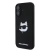  iPhone 16 Fekete Karl Lagerfeld Liquid Silicone Choupette Head MagSafe tok thumbnail