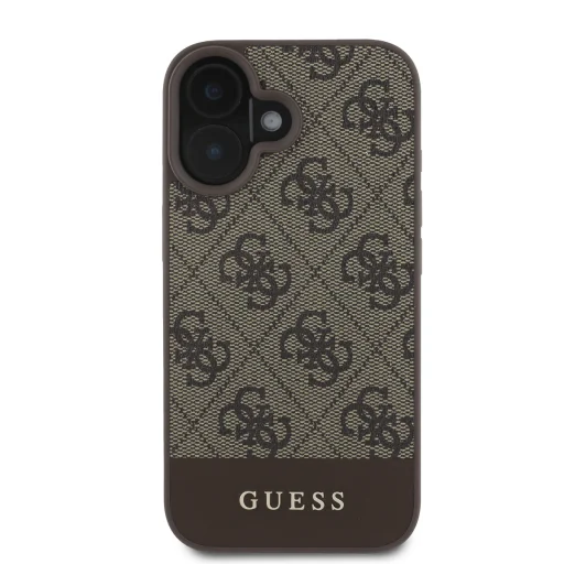  iPhone 16 Barna Guess PU 4G Stripe tok - 2
