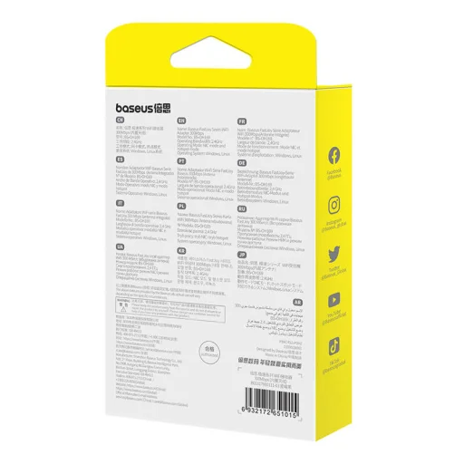 Adapter WiFi Baseus FastJoy 650Mbps (fekete) - 5