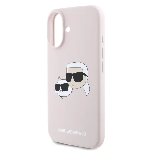  iPhone 16 Pink Karl Lagerfeld Liquid Silicone Double Heads MagSafe tok - 4