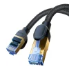 Baseus Ethernet RJ45 fonott hálózati kábel cat.7, 10 Gbps, 10m (fekete) thumbnail