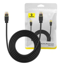 Baseus Cat 7 10Gb Ethernet RJ45 kábel 3m fekete