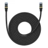 Baseus fonott hálózati kábel Cat.7, Ethernet RJ45, 10Gbps, 8m (fekete) thumbnail