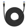 Baseus fonott hálózati kábel Cat.7, Ethernet RJ45, 10Gbps, 8m (fekete) thumbnail