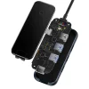Baseus AcmeJoy 5 az 1-ben hub, USB-C - 2xUSB 3.0, USB 2.0, USB-C PD, RJ45 (sötétszürke) thumbnail