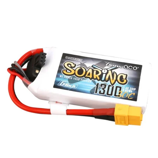 Gens Ace G-Tech Soaring 1300mAh 7.4V 30C 2S1P XT60 akkumulátor - 3