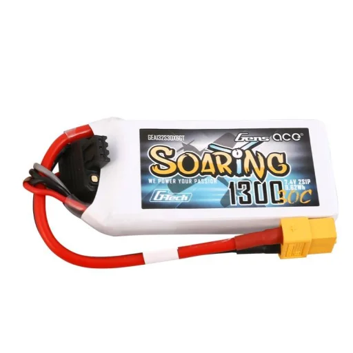 Gens Ace G-Tech Soaring 1300mAh 7.4V 30C 2S1P XT60 akkumulátor - 1