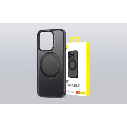 Baseus CyberLoop Series mágneses tok iPhone 15 Pro Max (fekete) - 9