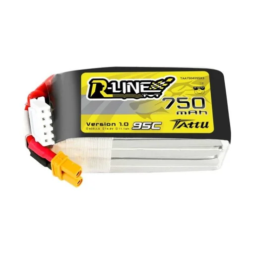 Tattu R-Line 750mAh 14.8V 95C 4S1P JST-XHR akkumulátor - 1