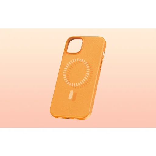 Baseus Fauxther Series mágneses tok iPhone 15 Plus (narancssárga) - 9