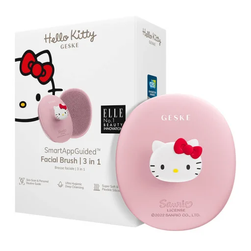 Geske 3 az 1-ben Okos arctisztító kefe (Hello Kitty rózsaszín) - 1