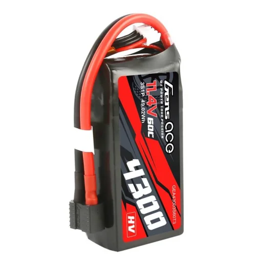 Gens Ace 4300mAh 11,4V 60C 3S1P akkumulátor XT60 / T-csatlakozóval - 3