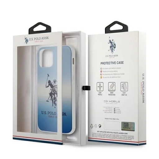 US Polo USHCP12SPCDGBL iPhone 12 Mini 5,4" kék Gradient Collection tok - 10