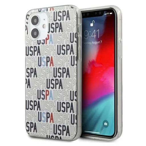 US Polo USHCP12SPCUSPA6 iPhone 12 mini 5,4" fehér Logo Mania Kollekció tok - 1