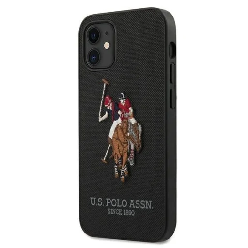 US Polo USHCP12SPUGFLBK iPhone 12 mini 5,4" fekete Polo Embroidery Collection tok - 2