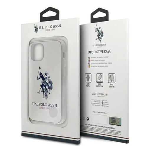 US Polo USHCP12STPUHRWH iPhone 12 mini 5,4" fehér Shiny Big Logo tok - 5
