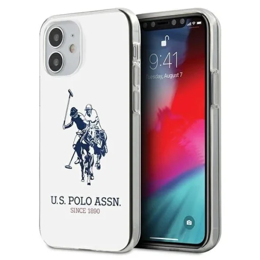 US Polo USHCP12STPUHRWH iPhone 12 mini 5,4" fehér Shiny Big Logo tok - 1