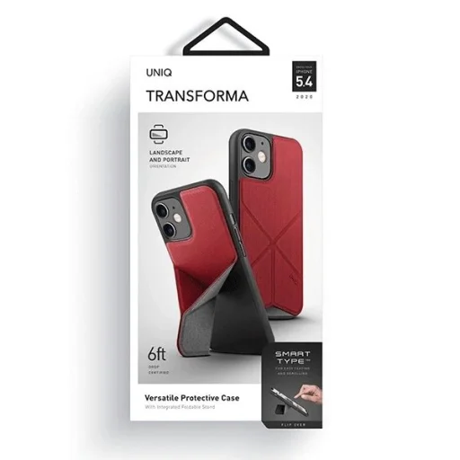 Uniq Transforma tok iPhone 12 Mini - piros - 6