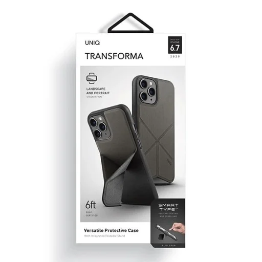 Uniq Transforma tok iPhone 12 Pro Max - szürke - 7