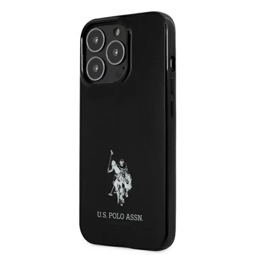 US Polo USHCP13LUMHK iPhone 13 Pro / 13 6.1" fekete/fekete kemény tok Horses Logo - 2