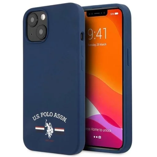 US Polo USHCP13SSFGV iPhone 13 mini 5,4" sötétkék/navy Silicone Collection tok - 1