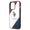 US Polo USHCP14LPSO3 iPhone 14 Pro 6.1" fehér/fehér Tricolor Embossed tok thumbnail