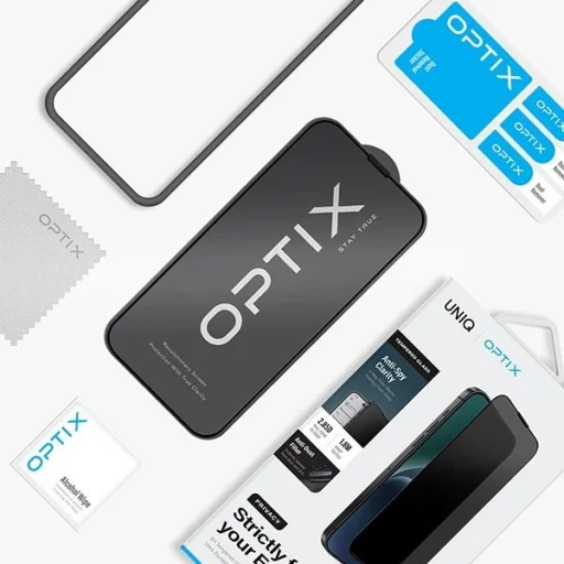 Uniq Optix Privacy üvegfólia iPhone 15 Pro Max-hoz applikátorral - 5