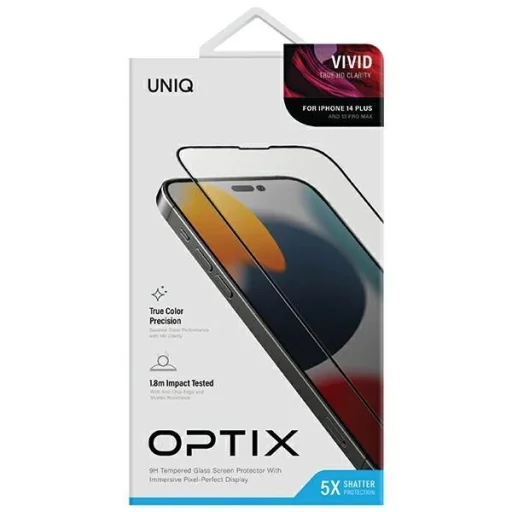 Uniq Optix Vivid üvegfólia iPhone 14 Plus-hoz applikátorral - 7