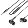 Borofone Earphones BM92 Refined, mikrofonnal, fekete thumbnail