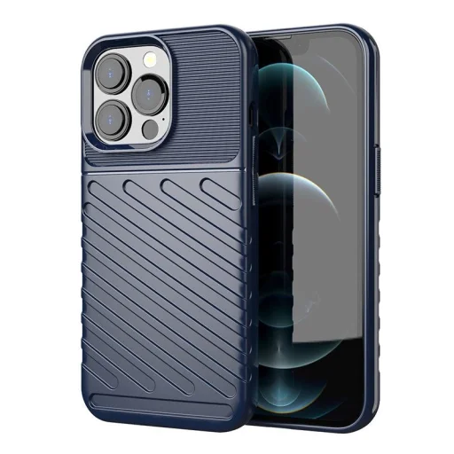  iPhone 13 Pro kék Thunder Case rugalmas, kemény, masszív tok TPU tok - 1