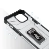 Crystal Ring Case Kickstand Tough Rugged tok iPhone 12 Mini fekete - 6