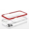 Clear 3in1 tok iPhone 13 Pro Max Frame Cover Gel Piros thumbnail