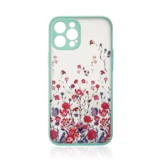 Design Case iPhone 12 Pro Max flower light blue tok
