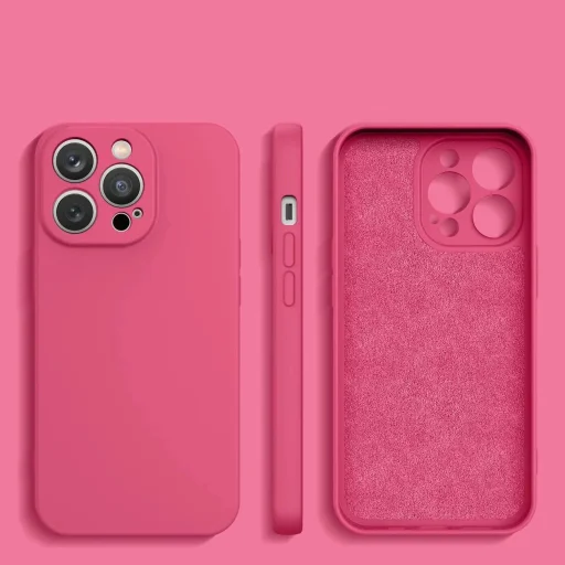 iPhone 14 Plus szilikon tok fuchsia - 2