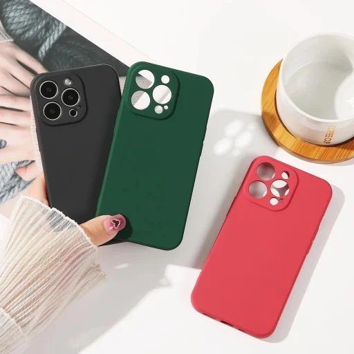 iPhone 13 Pro szilikon tok menta zöld színben szilikon tok - 12