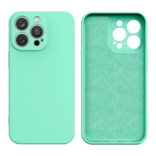 iPhone 13 Pro szilikon tok menta zöld színben szilikon tok - 1