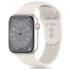 Tech-Protect szilikon szíj Apple Watch 4 / 5 / 6 / 7 / 8 / 9 / 10 / 11 / SE (38 / 40 / 41 mm) - Bézs thumbnail