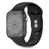 Tech-Protect Szilikon Szíj Apple Watch 4 / 5 / 6 / 7 / 8 / 9 / 10 / 11 / SE / Ultra 1 / 2 (42 / 44 / 45 / 49 mm) - Fekete thumbnail