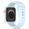 Tech-Protect Szilikonszíj Apple Watch 4 / 5 / 6 / 7 / 8 / 9 / SE (38 / 40 / 41 mm) - Kék thumbnail