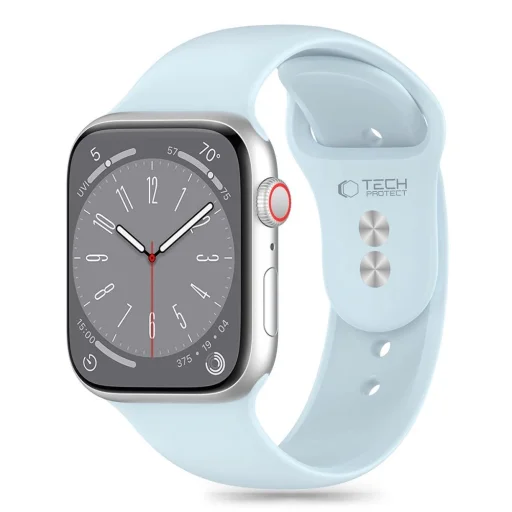 Tech-Protect Szilikonszíj Apple Watch 4 / 5 / 6 / 7 / 8 / 9 / SE (38 / 40 / 41 mm) - Kék - 1