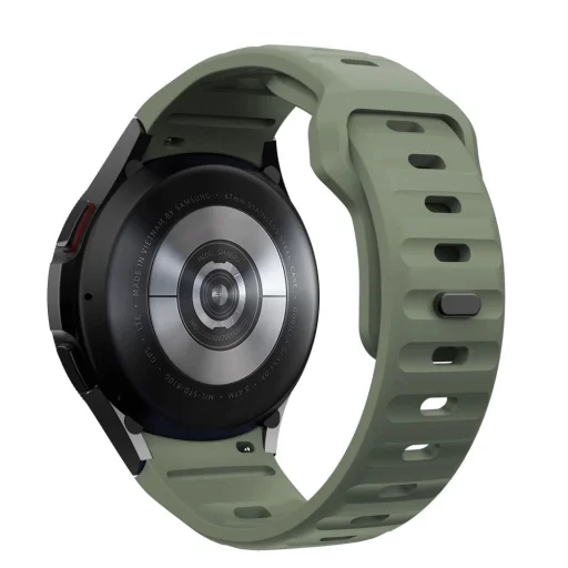 Tech-Protect Szilikon Szíj Samsung Galaxy Watch 4 / 5 / 5 Pro / 6 / 7 / FE - Zöld - 2