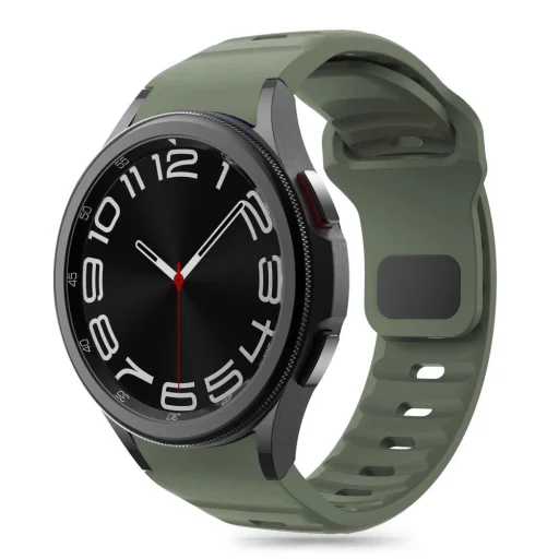 Tech-Protect Szilikon Szíj Samsung Galaxy Watch 4 / 5 / 5 Pro / 6 / 7 / FE - Zöld - 1