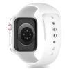 Tech-Protect szilikon szíj Apple Watch 4 / 5 / 6 / 7 / 8 / 9 / SE (38 / 40 / 41 mm) - Fehér thumbnail