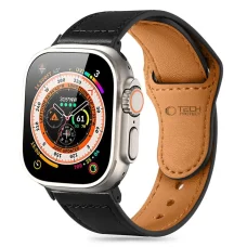 Tech-Protect Naturalfit szíj Apple Watch 4 / 5 / 6 / 7 / 8 / 9 / SE (38 / 40 / 41 mm) - Fekete