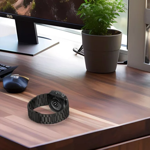 Tech-Protect rozsdamentes acél szíj Samsung Galaxy Watch Ultra 2024-2026 (47mm) - Ezüst - 2