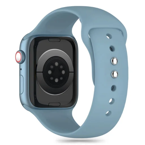 Tech-Protect Silicone szíj Apple Watch 4 / 5 / 6 / 7 / 8 / 9 / SE / Ultra 1 / 2 (42 / 44 / 45 / 49 mm) - Kék - 2